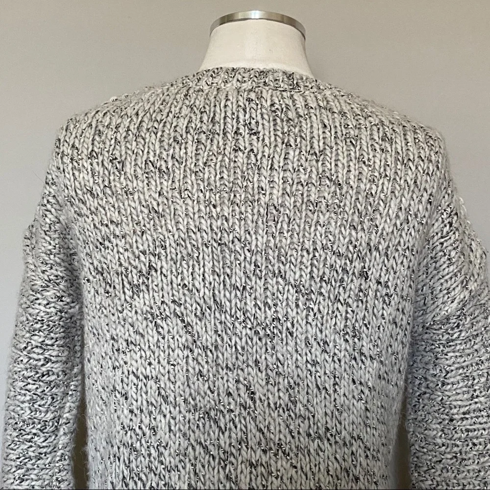 J.Crew Sweater Gray Marled Drop Shoulder Sweater, XS